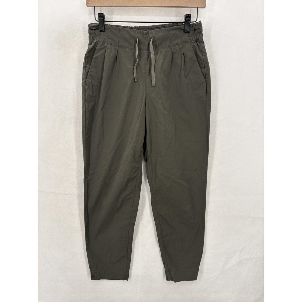 REI Cooperative Jogger Pants Womens XS Green Nylon Stretch Hiking Travel Outdoor